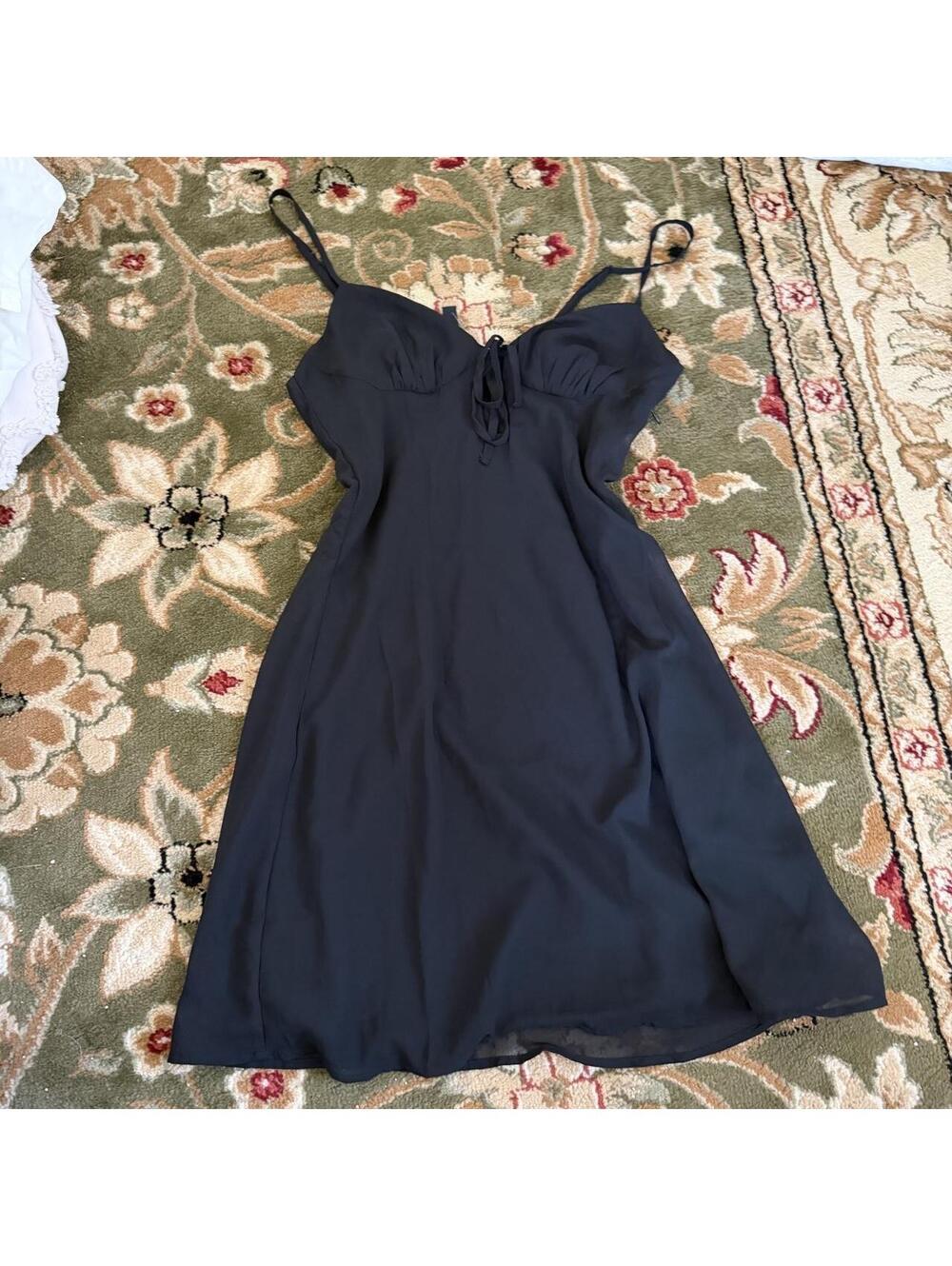 Black H&M chiffon mini dress